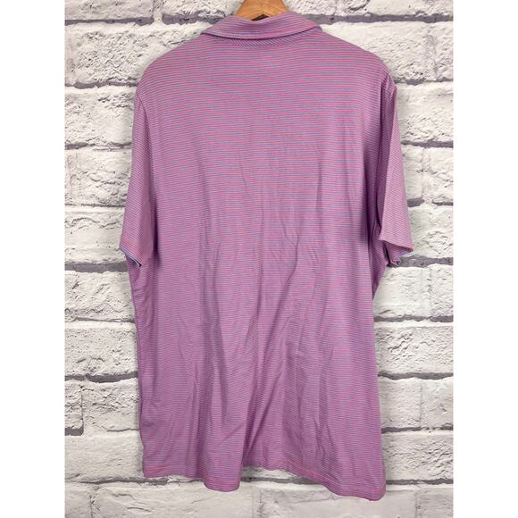 Vineyard Vines Mens XL Edgartown Preppy Coastal Golf Striped Polo Pima Cotton - Picture 4 of 9